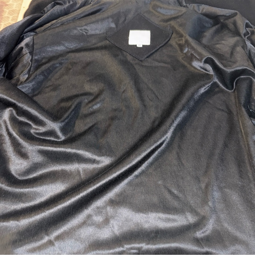 J. Jill Wool Blend Coat Women’s Size Medium Black Pea Coat‎ Mid Length 3 Button - Picture 12 of 12